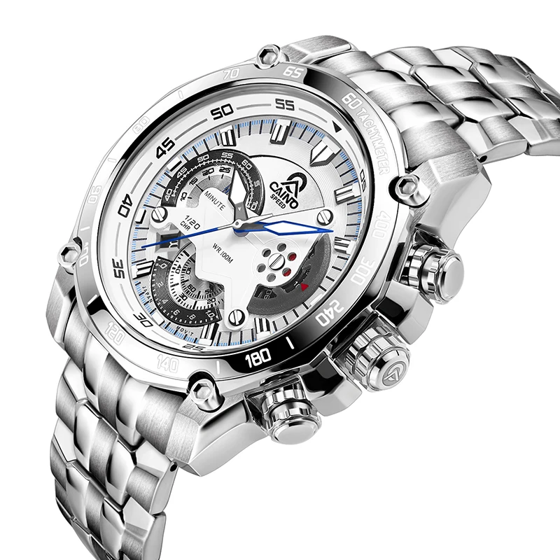 Men's Luxury Business Stainless Steel Watch Men's Sports Calendar Waterproof Watch Tough Guy Holiday Gift Clock
Men's Luxury Business Stainless Steel Watch Men's Sports Calendar Waterproof Watch Tough Guy Holiday Gift Clock