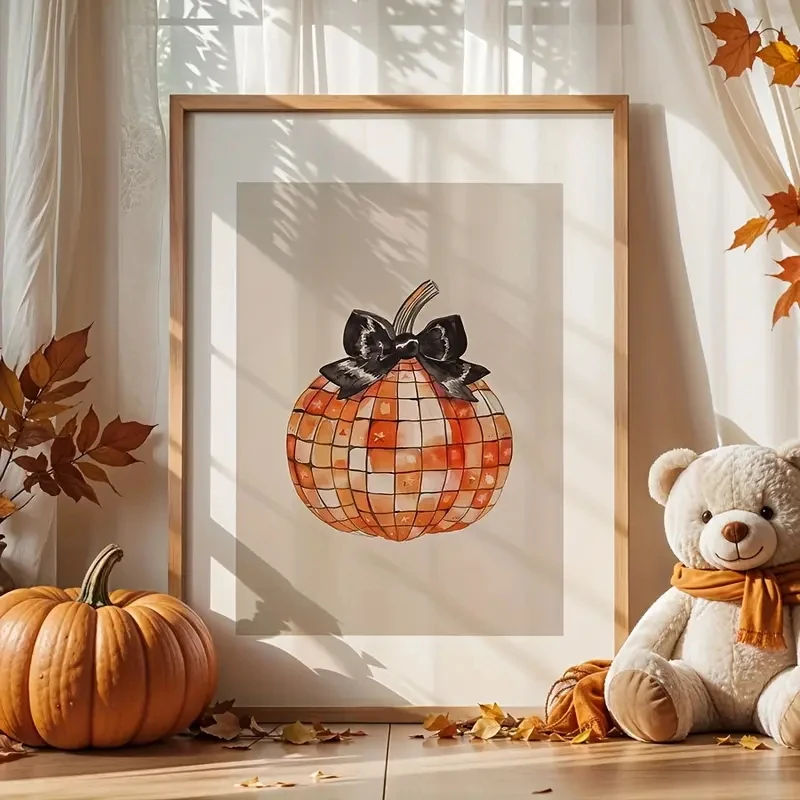 1pcs Disco Pumpkin Print Autumn Wall Art Bohemian-style Halloween Canvas Poster Thanksgiving Kitchen Home Art Decoration
1pcs Disco Pumpkin Print Autumn Wall Art Bohemian-style Halloween Canvas Poster Thanksgiving Kitchen Home Art Decoration
