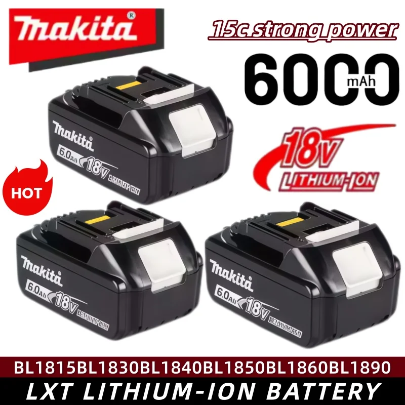 100% оригинальный аккумулятор Makita 18V, литиевая батарея 6000 мАч для инструментов Makita DTW700, DDF487, DTD173, DGA404, HR140D, DJV182
100% оригинальный аккумулятор Makita 18V, литиевая батарея 6000 мАч для инструментов Makita DTW700, DDF487, DTD173, DGA404, HR140D, DJV182