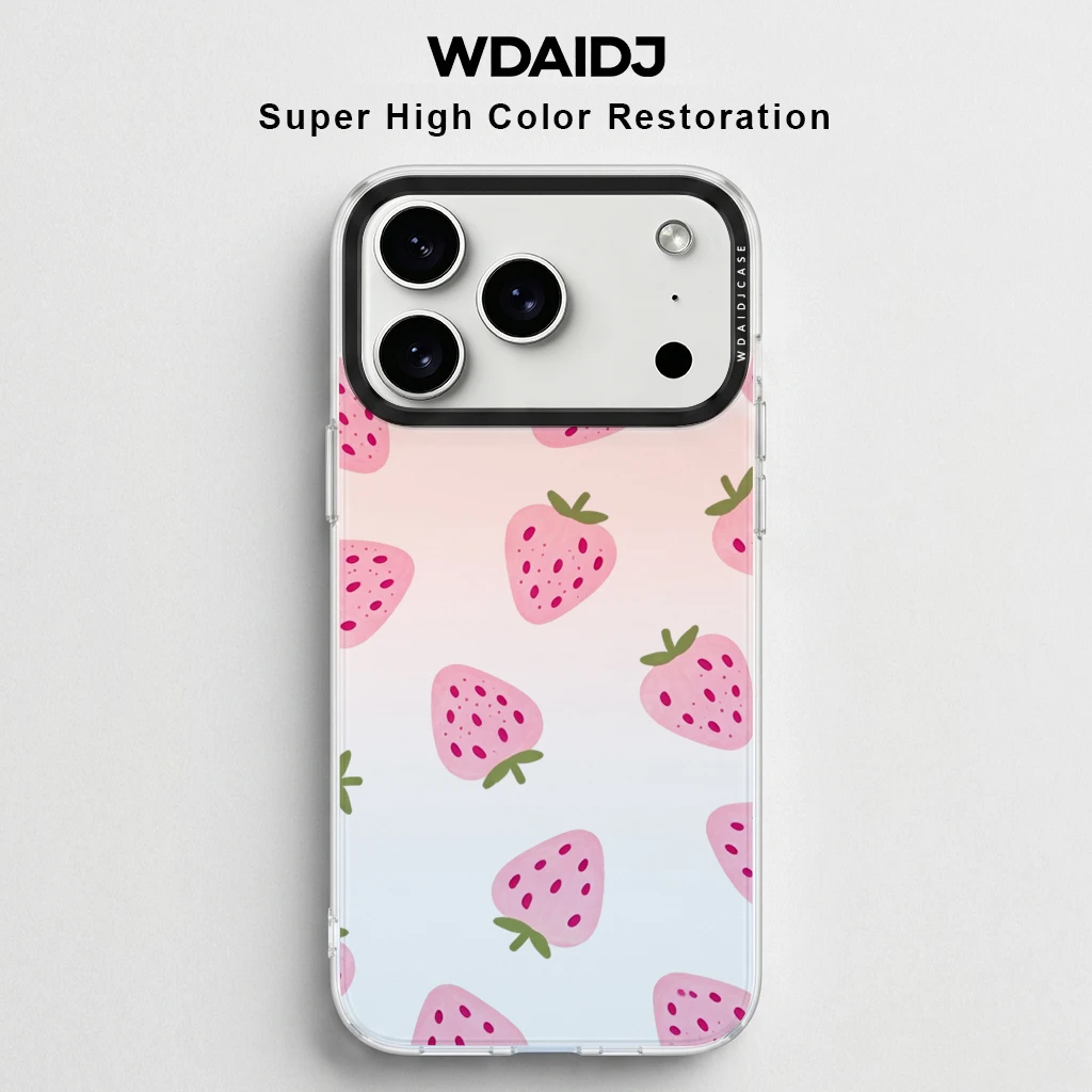 Pastel Strawberry Print Phone Case For iPhone 13 14 15 16 17 Anti Scratch Flexible Case In Soft Minimalist Style
Pastel Strawberry Print Phone Case For iPhone 13 14 15 16 17 Anti Scratch Flexible Case In Soft Minimalist Style
