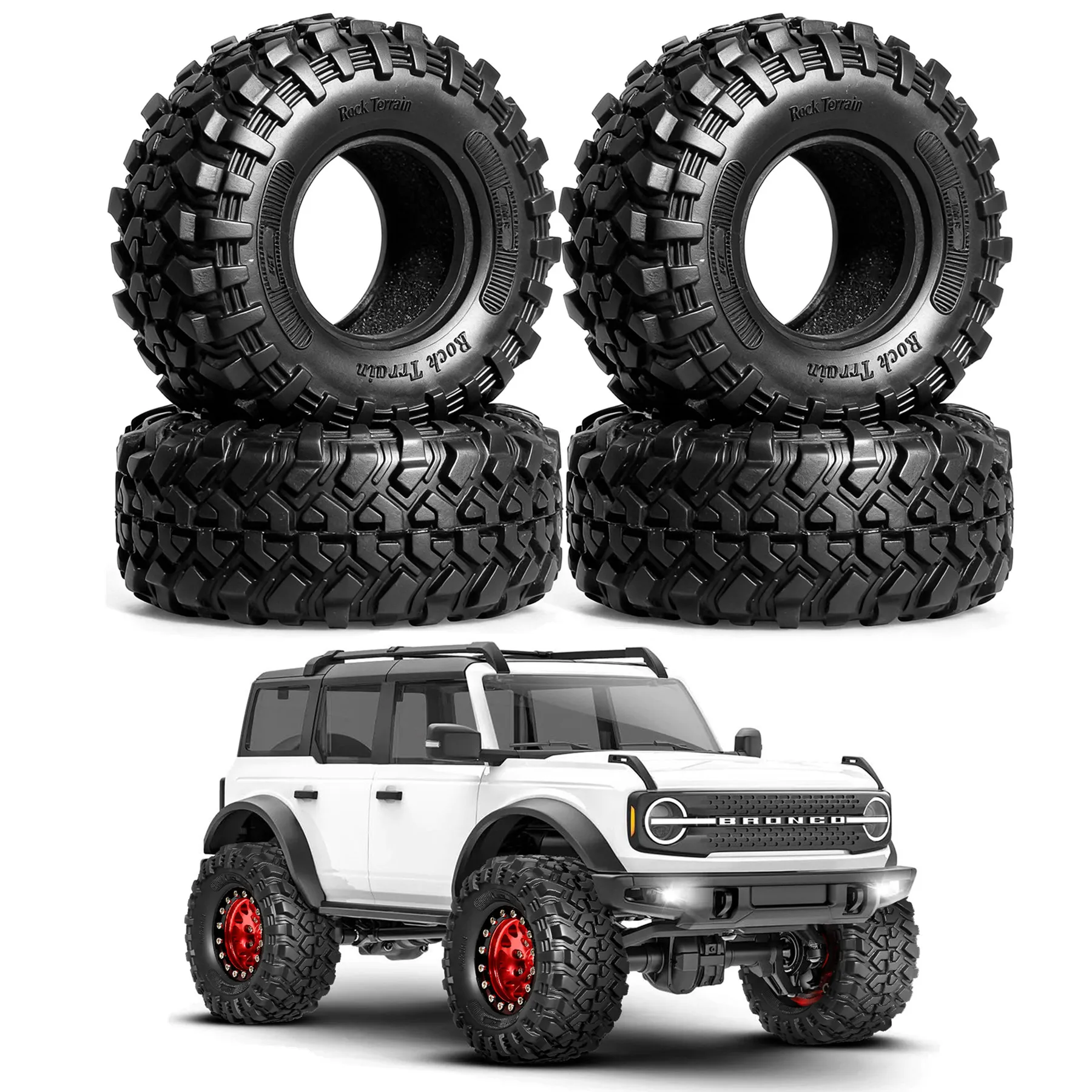 1.3in Crawler Tires Soft Sticky Rubber Tyre for 1/18 1/24 Scale RC Car Axial SCX24 FCX24 TRX4M FCX18 Enduro24 Upgrade Parts
1.3in Crawler Tires Soft Sticky Rubber Tyre for 1/18 1/24 Scale RC Car Axial SCX24 FCX24 TRX4M FCX18 Enduro24 Upgrade Parts