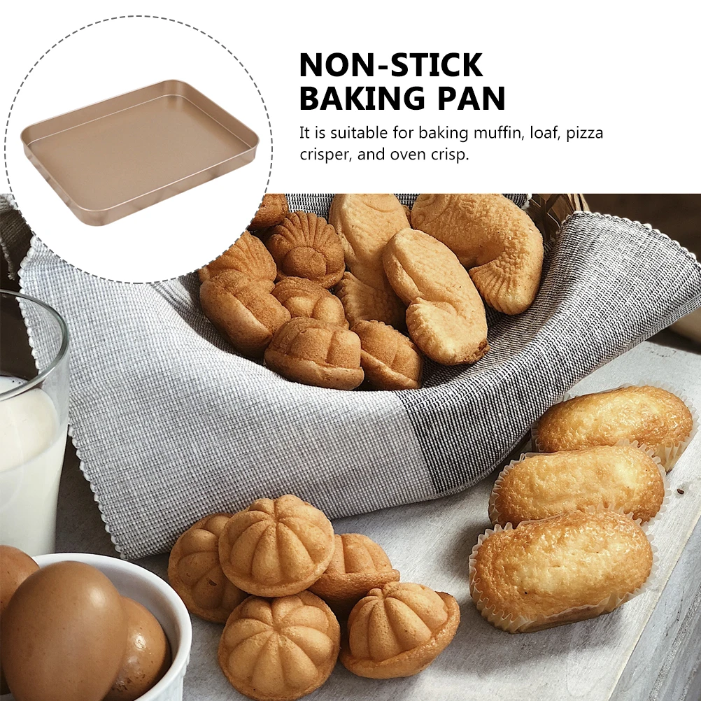 2Pcs Rectangular Baking Pan Carbon Steel Non stick Cake Pans Kitchen Bakeware Smooth Even Heating Anti warping
2Pcs Rectangular Baking Pan Carbon Steel Non stick Cake Pans Kitchen Bakeware Smooth Even Heating Anti warping