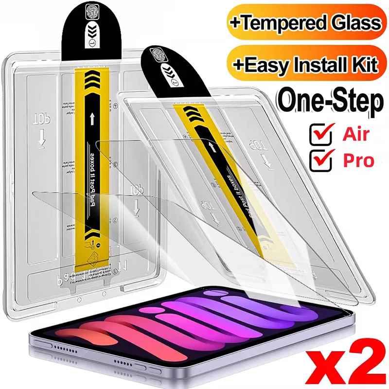 Easy To Install Tempered Glass Screen Protector For iPad Pro 13 11th M5 M4 12.9 A16 Air 5 4 11 M3 M2 9th 10th Generation Mini 6
Easy To Install Tempered Glass Screen Protector For iPad Pro 13 11th M5 M4 12.9 A16 Air 5 4 11 M3 M2 9th 10th Generation Mini 6
