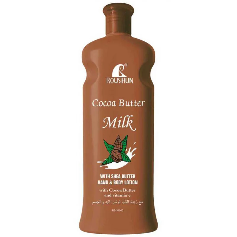300ml ROUSHUN Cocoa Butter Milk body lotion Four season hydration moisturizing refreshing non greasy and fragrant large capacity
300ml ROUSHUN Cocoa Butter Milk body lotion Four season hydration moisturizing refreshing non greasy and fragrant large capacity