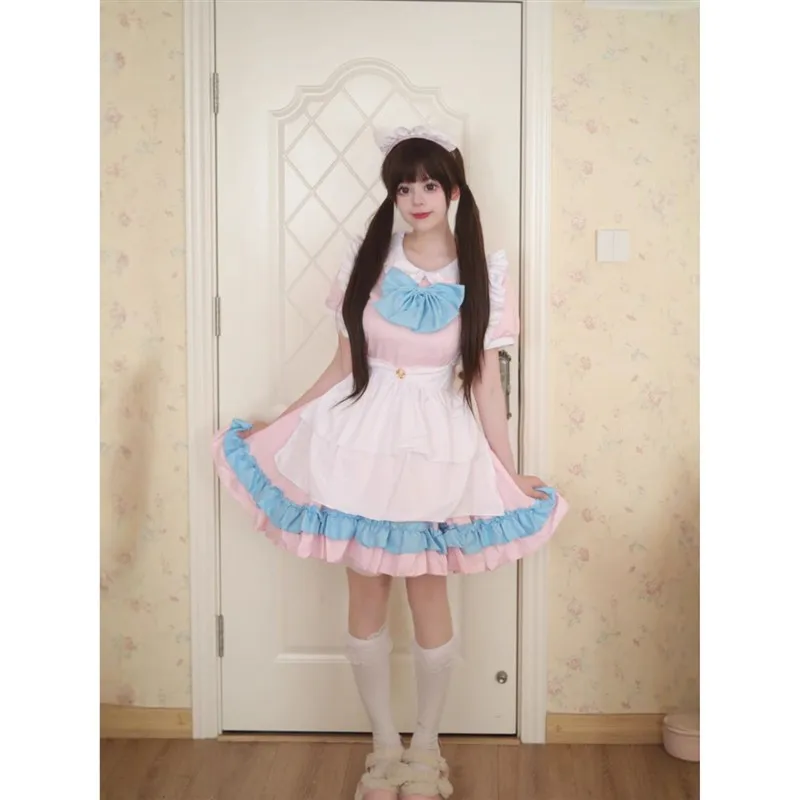 Sweet Lolita Maid Uniform Cosplay Halloween Costume Girl's School Uniform Dress Japanese Style Anime Convention Party Dress
Sweet Lolita Maid Uniform Cosplay Halloween Costume Girl's School Uniform Dress Japanese Style Anime Convention Party Dress