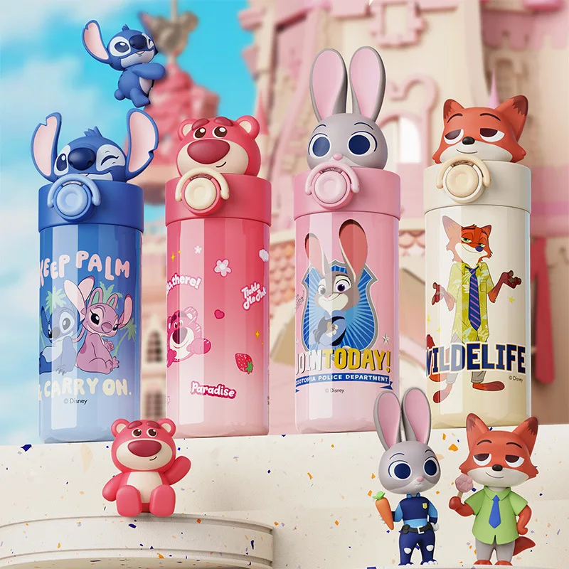 Disney Stitch Lotso Judy Hopps Nick Wilde Kids Insulated Cup Water Cup with Lid Leakproof Portable Water Bottle School Gift Idea
Disney Stitch Lotso Judy Hopps Nick Wilde Kids Insulated Cup Water Cup with Lid Leakproof Portable Water Bottle School Gift Idea