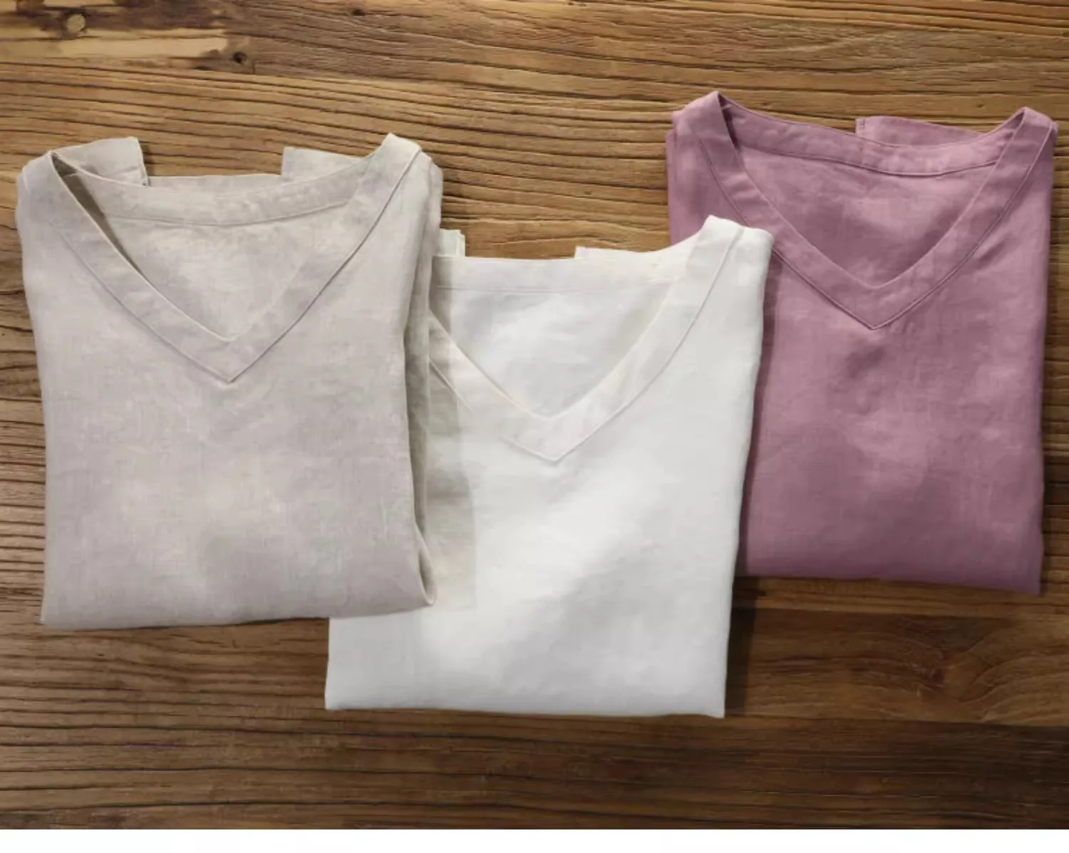 14 Pieces Pure Linen V-Neck T-Shirt Women's Short Sleeved Loose Plus Size Slimming Top Half Sleeved Summer Thin Version
14 Pieces Pure Linen V-Neck T-Shirt Women's Short Sleeved Loose Plus Size Slimming Top Half Sleeved Summer Thin Version