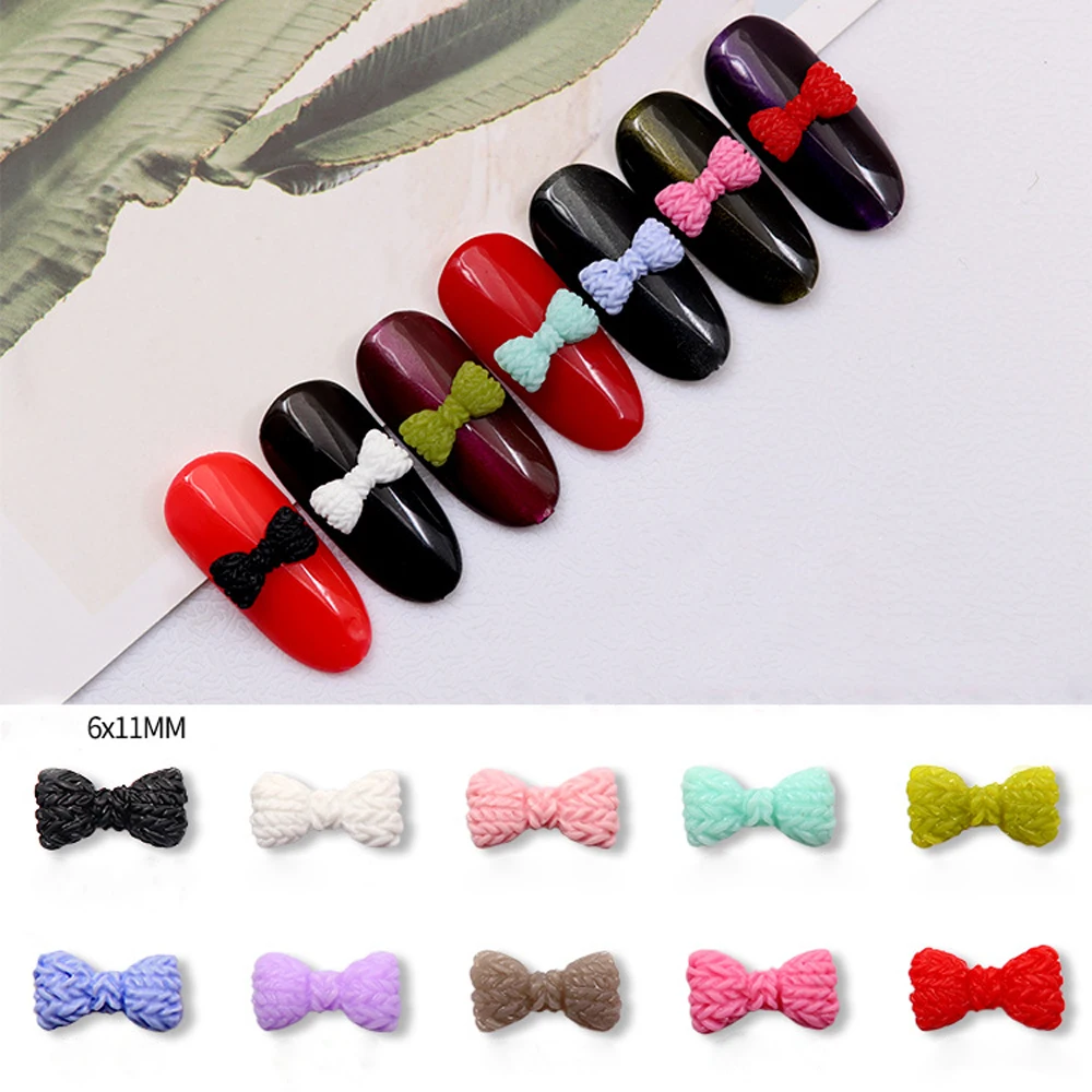 50Pcs Cute Bow Knot Nail Art Charm 3D Kawaii Multicolor Frosted Threaded Bow Tie Nail Ornament DIY Versatile Nail Accessories
50Pcs Cute Bow Knot Nail Art Charm 3D Kawaii Multicolor Frosted Threaded Bow Tie Nail Ornament DIY Versatile Nail Accessories