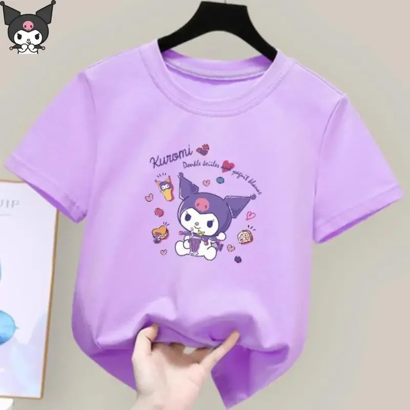 Футболка Kuromi Kawaii для девочек в стиле аниме с рисунком Sanrio, с круглым вырезом и короткими рукавами, летняя, новая, стильная, милая, мягкая, удобная, хлопковая
Футболка Kuromi Kawaii для девочек в стиле аниме с рисунком Sanrio, с круглым вырезом и короткими рукавами, летняя, новая, стильная, милая, мягкая, удобная, хлопковая