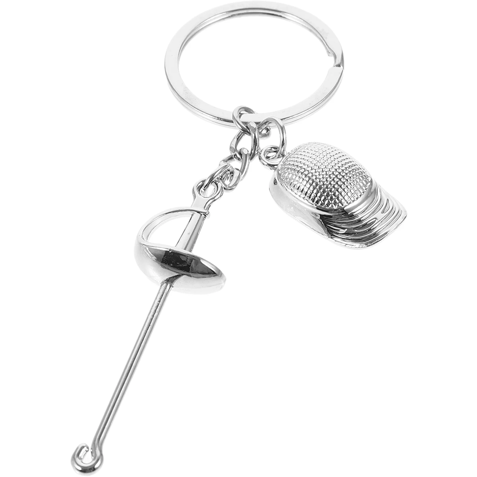 Fencing Keychain Bag Decor Pendants Sports Backpack Ring Gift for Women Zinc Alloy Metal Small
Fencing Keychain Bag Decor Pendants Sports Backpack Ring Gift for Women Zinc Alloy Metal Small