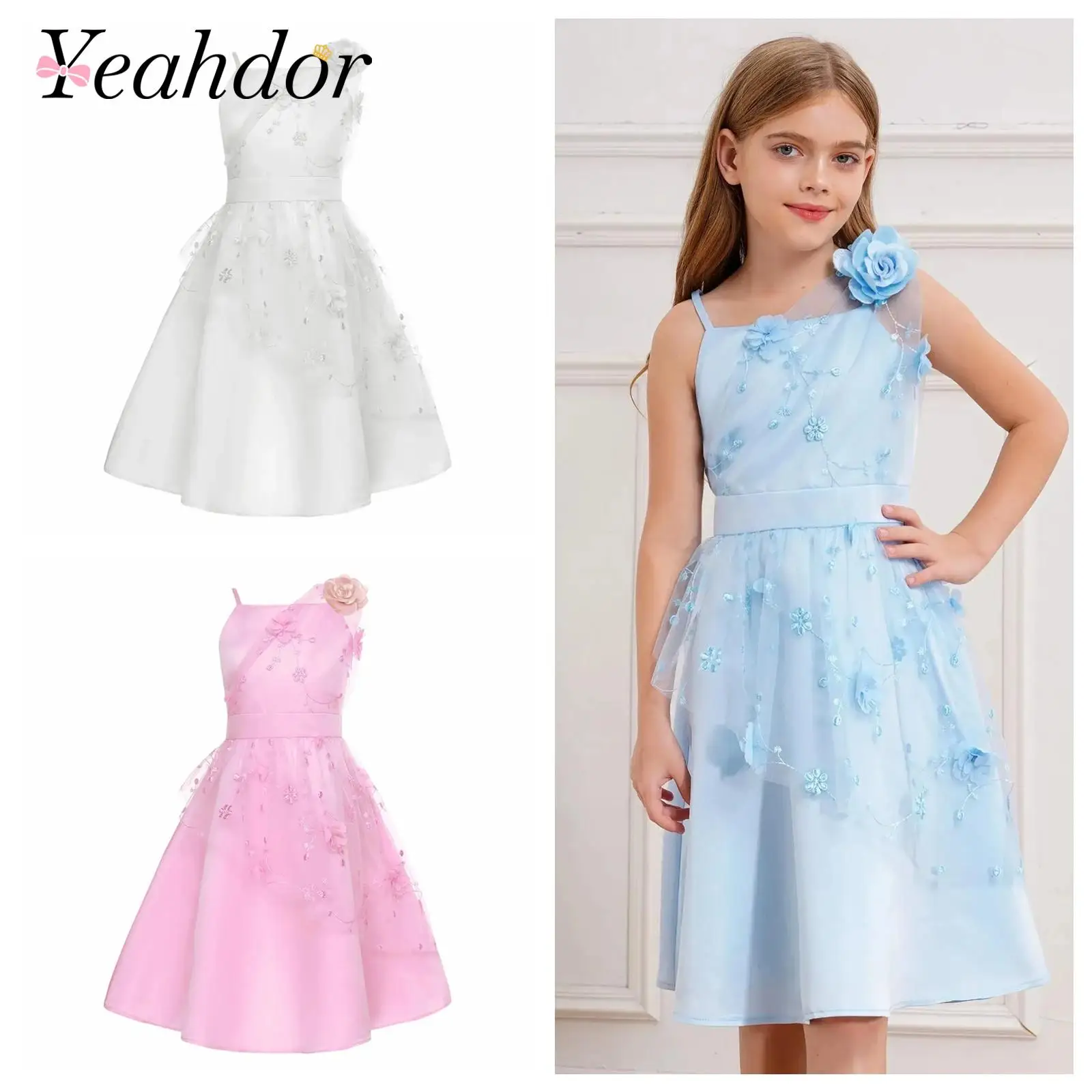 Flower Girls Dress Sweet Princess Party Tulle Dresses Eucharist Pageant Birthday Wedding Ball Prom Gown Petites Filles Robes
Flower Girls Dress Sweet Princess Party Tulle Dresses Eucharist Pageant Birthday Wedding Ball Prom Gown Petites Filles Robes