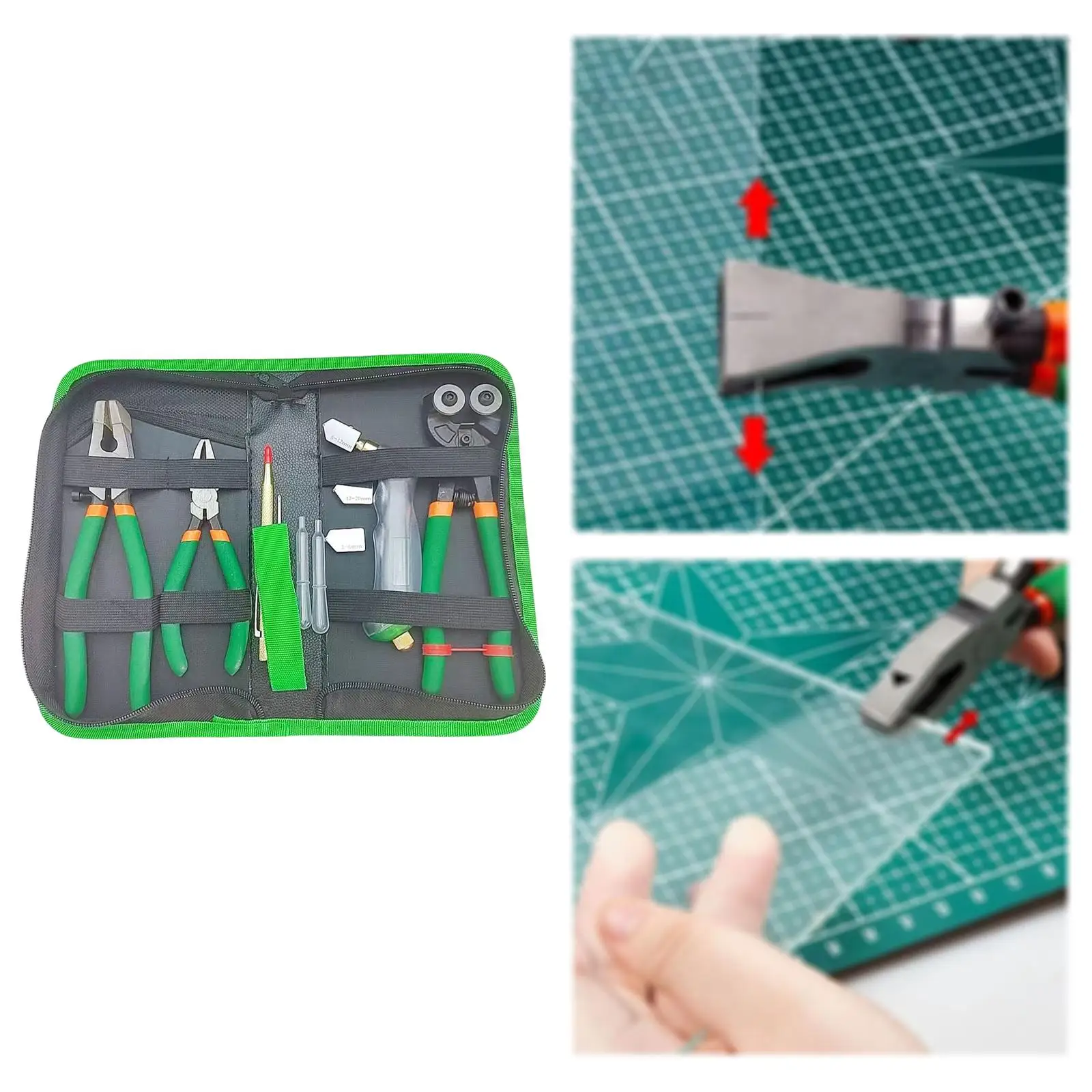 Glass Cutting Tools Set Non Slip Glass Running Plier for Glass Processing DIY Mosaic Tile Mirror Projects
Glass Cutting Tools Set Non Slip Glass Running Plier for Glass Processing DIY Mosaic Tile Mirror Projects