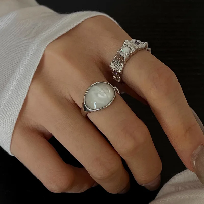 925 Silver Open Finger Ring Opal Asymmetric Irregular Punk Geometric Stackable For Women Girl Jewelry Gift Dropship Wholesale
925 Silver Open Finger Ring Opal Asymmetric Irregular Punk Geometric Stackable For Women Girl Jewelry Gift Dropship Wholesale