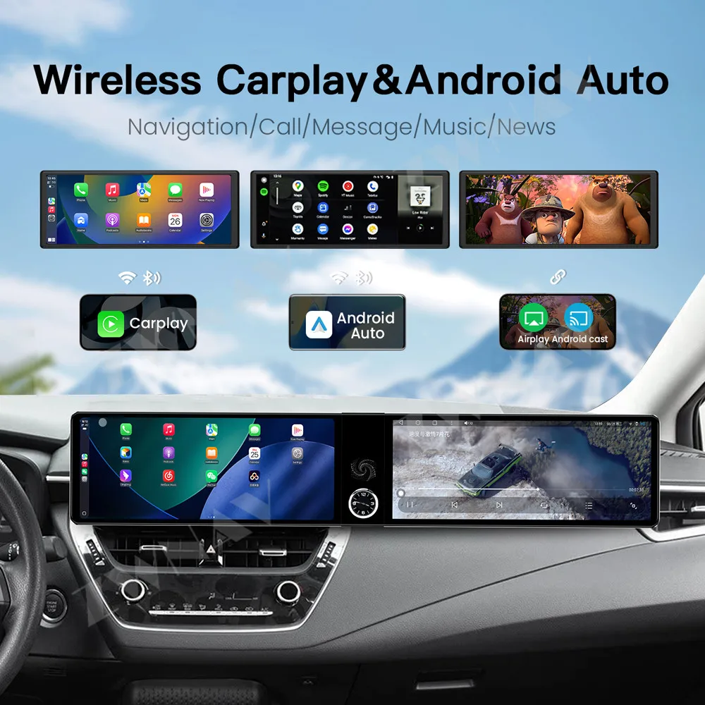 Car Radio Dual 12.3 inch Touch Screen Carplay For Toyota Corolla Camry 2017-2024 Android 14 GPS Navigation Car Multimedia Player
Car Radio Dual 12.3 inch Touch Screen Carplay For Toyota Corolla Camry 2017-2024 Android 14 GPS Navigation Car Multimedia Player
