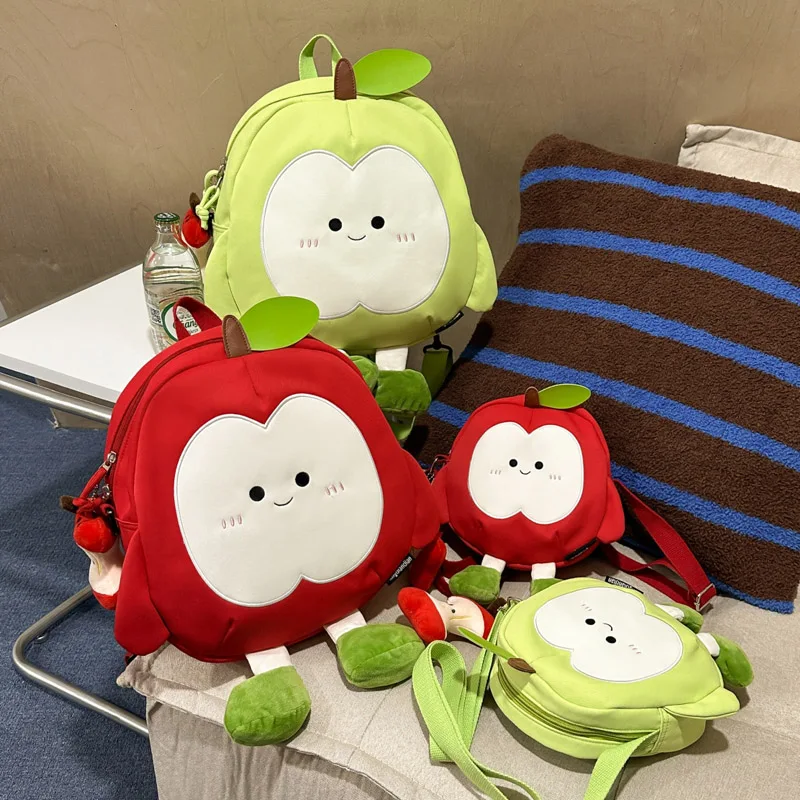 Cute Cartoon Apple Shaped Backpack For Girls 3D Fruit Design Small Crossbody Bag Casual Daypack With Apple Core Pendant
Cute Cartoon Apple Shaped Backpack For Girls 3D Fruit Design Small Crossbody Bag Casual Daypack With Apple Core Pendant