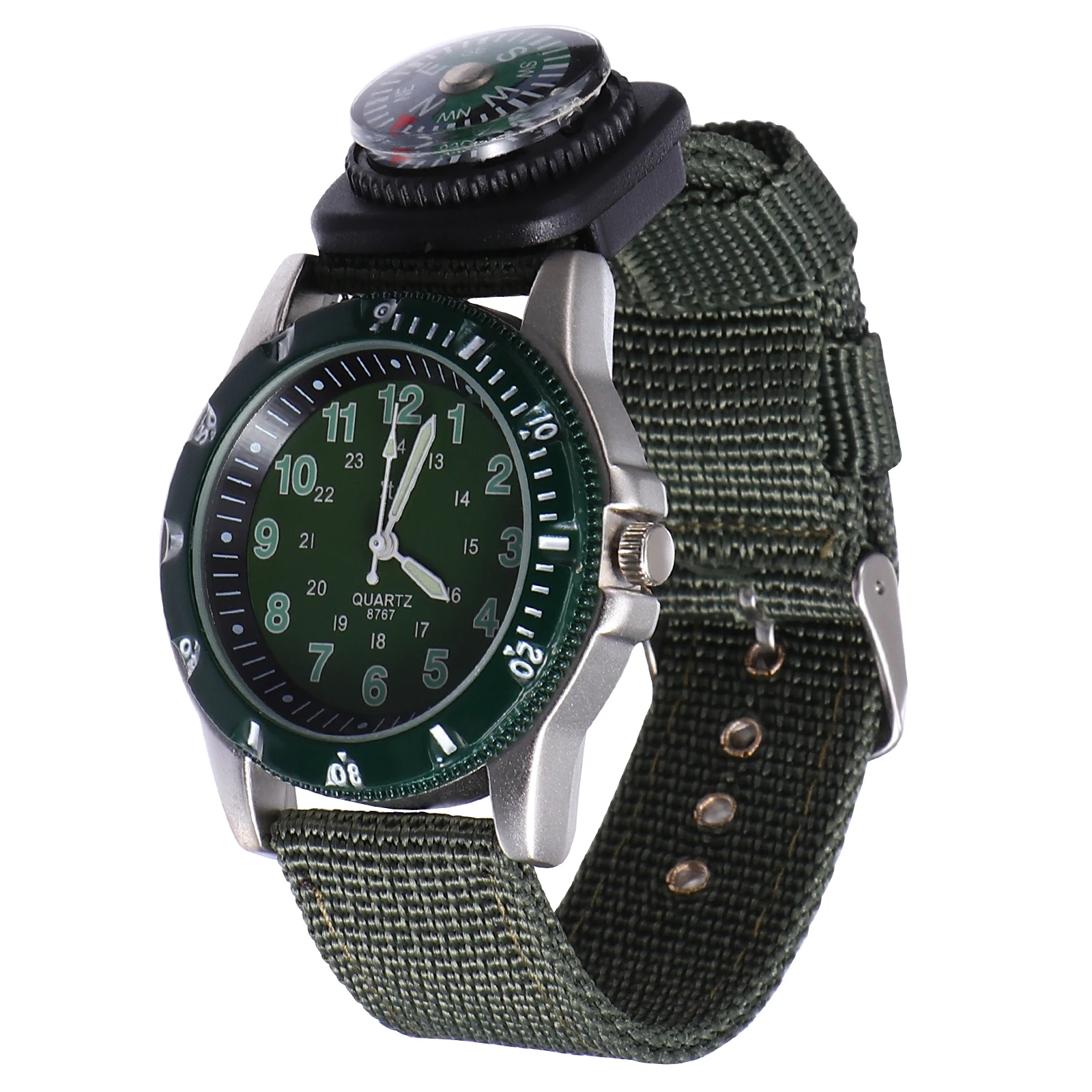 1 pc Luminous Waterproof Watch Green Camouflage Canvas Kids Quartz Watches Boys Girls Analog
1 pc Luminous Waterproof Watch Green Camouflage Canvas Kids Quartz Watches Boys Girls Analog