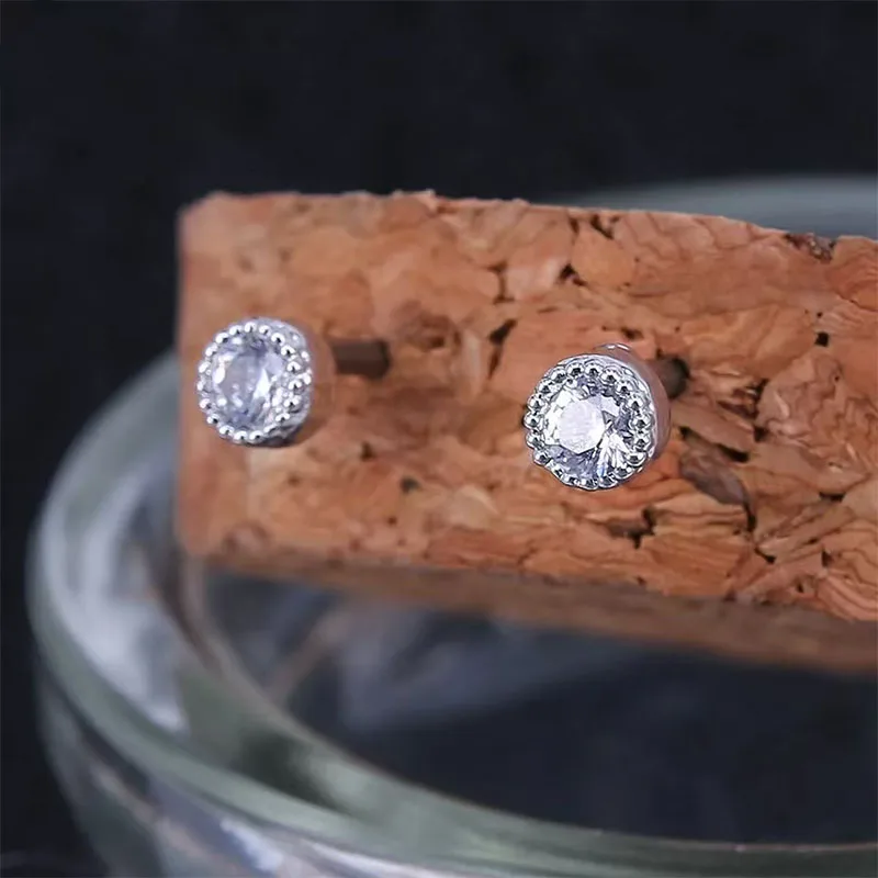 Round Tiny Earrings Crystals Gems Simple Style Ear Stud Stainless Steel Pierced Tragus Cartilage Earring For Women Accessories
Round Tiny Earrings Crystals Gems Simple Style Ear Stud Stainless Steel Pierced Tragus Cartilage Earring For Women Accessories