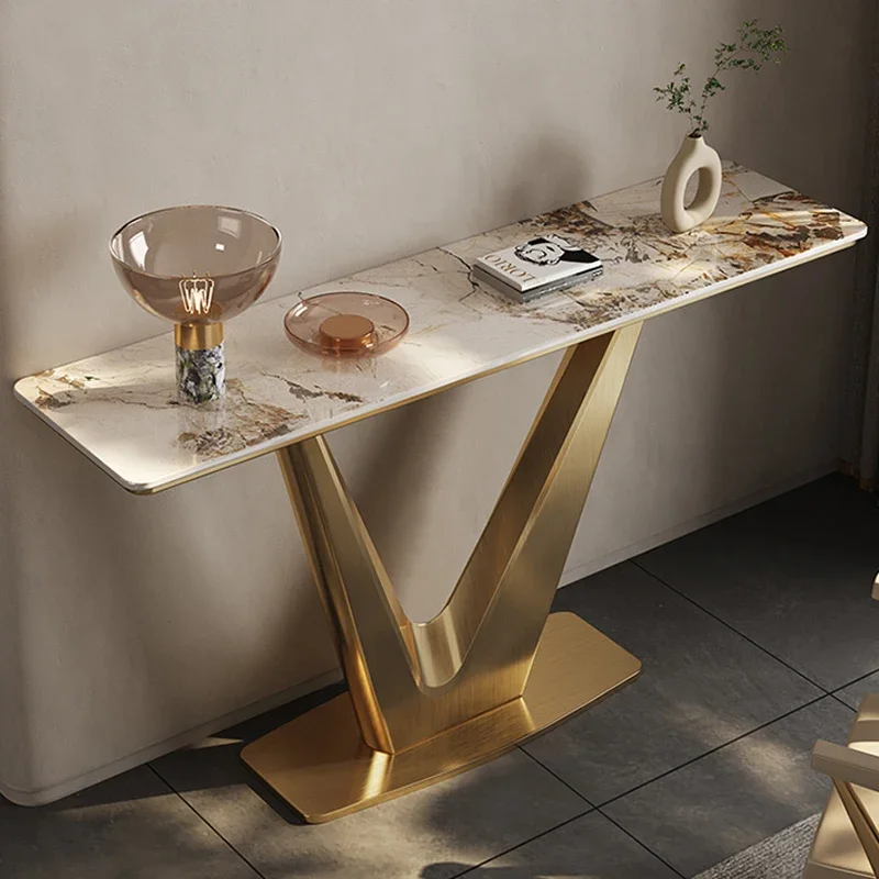 Luxury Stainless Steel Console Table Living Room Minimalist Bright Slate Long Side Table For Hallway Golden Table Home Furniture
Luxury Stainless Steel Console Table Living Room Minimalist Bright Slate Long Side Table For Hallway Golden Table Home Furniture
