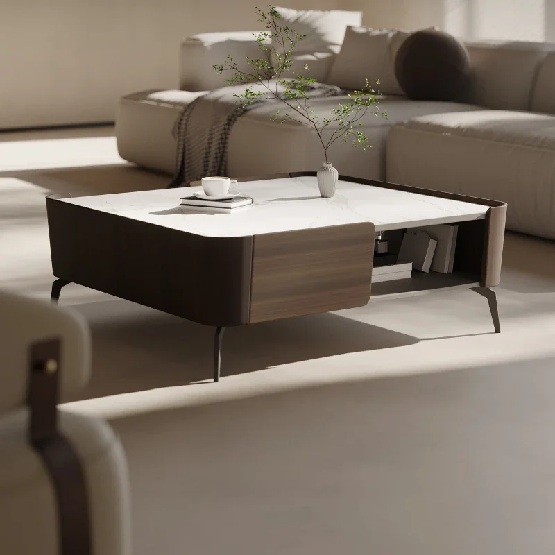 Minimalist Stone Plate Coffee Table Light Luxury Modern Living Room Small Apartment Designer Square Tea Table
Minimalist Stone Plate Coffee Table Light Luxury Modern Living Room Small Apartment Designer Square Tea Table