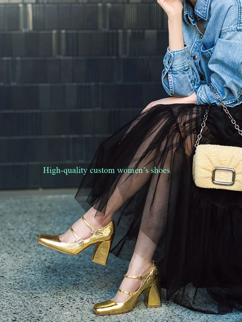 Patent Leather Material Asakuchi Instep Double-Buckle Belt Tapered Dress Shoes Pink Round Heels Footwear For Luxurious Women
Patent Leather Material Asakuchi Instep Double-Buckle Belt Tapered Dress Shoes Pink Round Heels Footwear For Luxurious Women