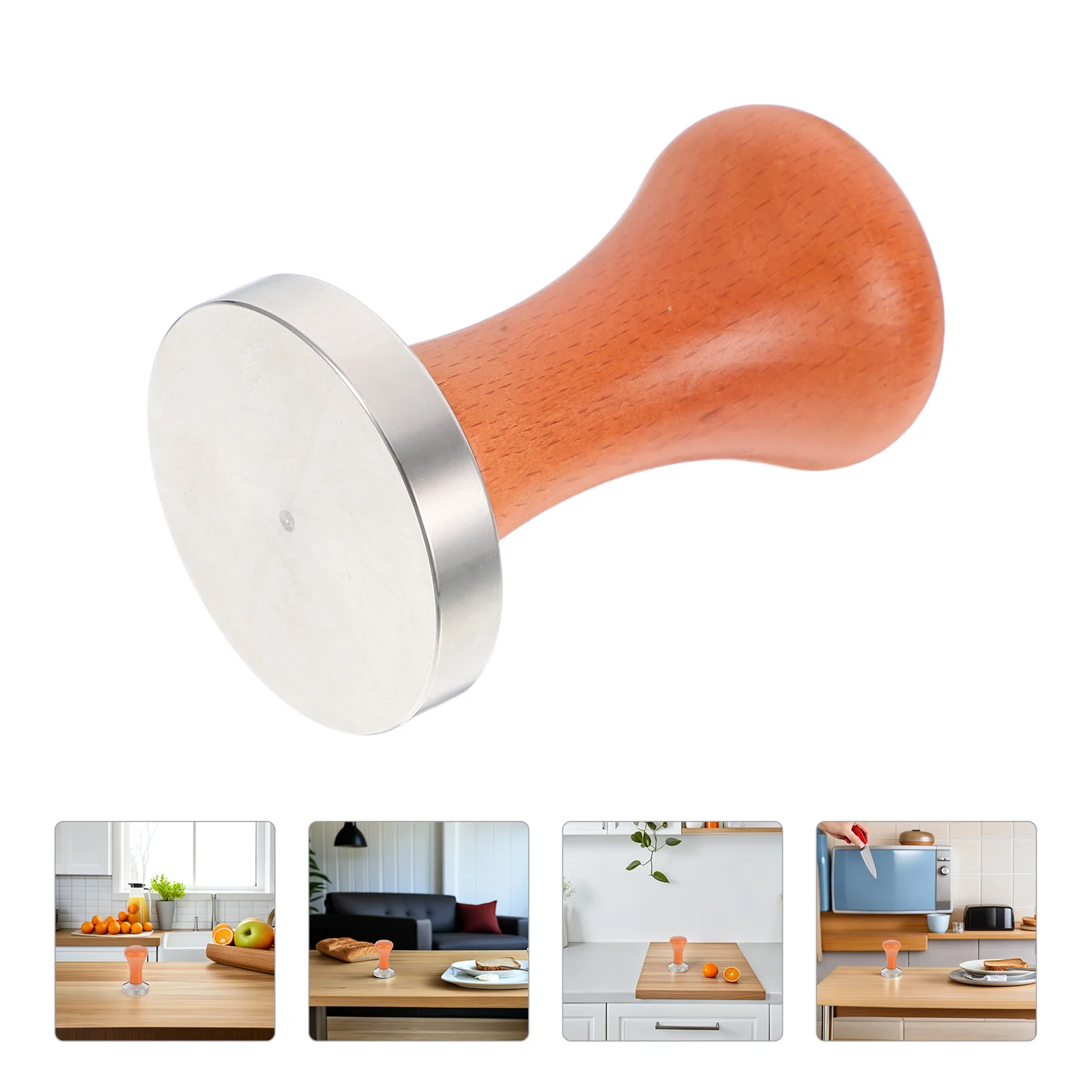 Stainless Steel Coffee Tamper with Wood Handle Espresso Press Tool Even Compression for Espresso Machine Accessories Durable
Stainless Steel Coffee Tamper with Wood Handle Espresso Press Tool Even Compression for Espresso Machine Accessories Durable