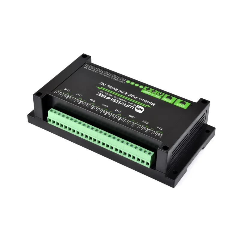 Цифровой вход RJ45 PoE Ethernet Умный дом Промышленный контроллер платы дистанционного управления Modbus RTU 8-канальный релейный модуль
Цифровой вход RJ45 PoE Ethernet Умный дом Промышленный контроллер платы дистанционного управления Modbus RTU 8-канальный релейный модуль