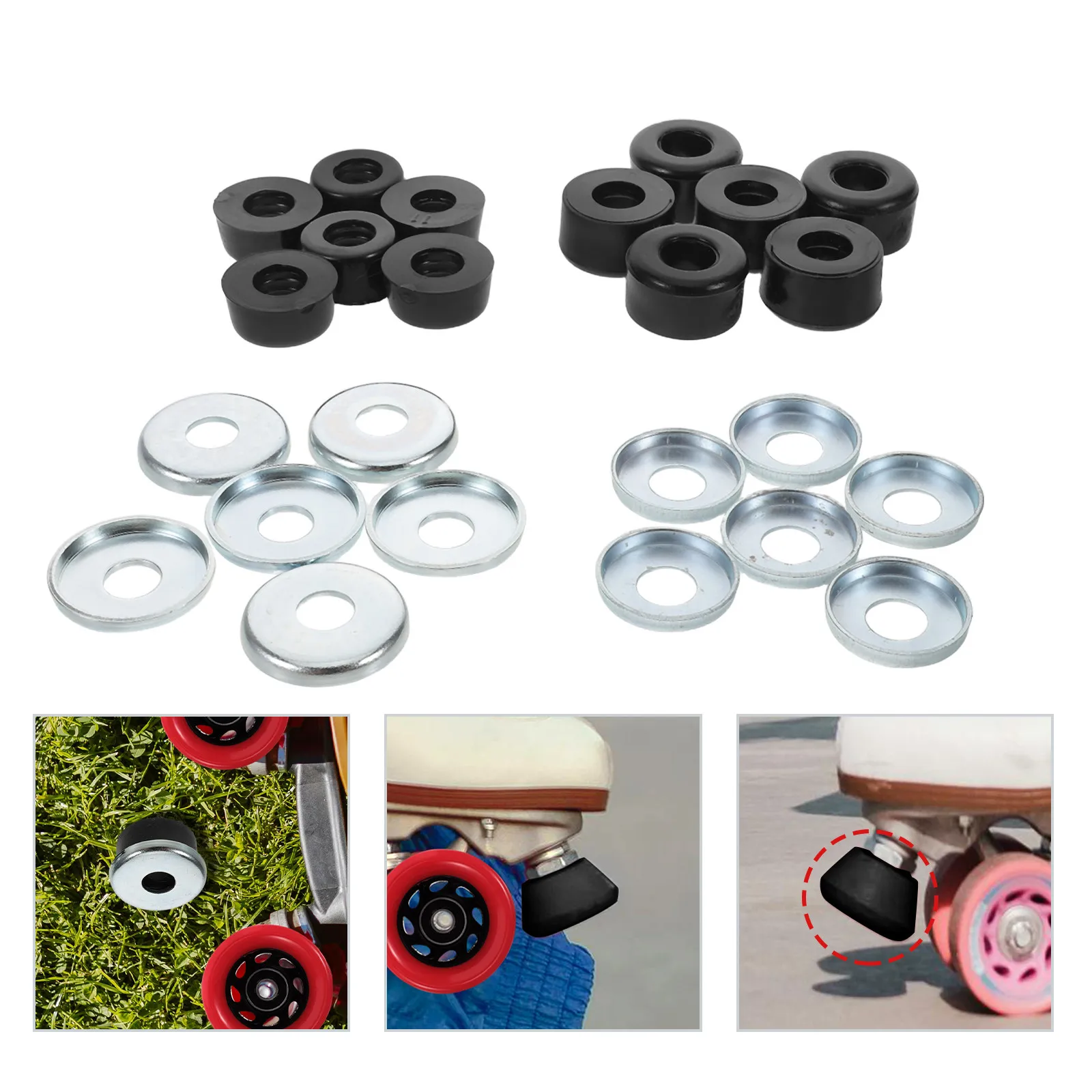 1Set Roller Skate Shockproof Bushings Skateboard Truck Shockproof Pad Plastic Protection Pads Double Row Bushings Replacement
1Set Roller Skate Shockproof Bushings Skateboard Truck Shockproof Pad Plastic Protection Pads Double Row Bushings Replacement
