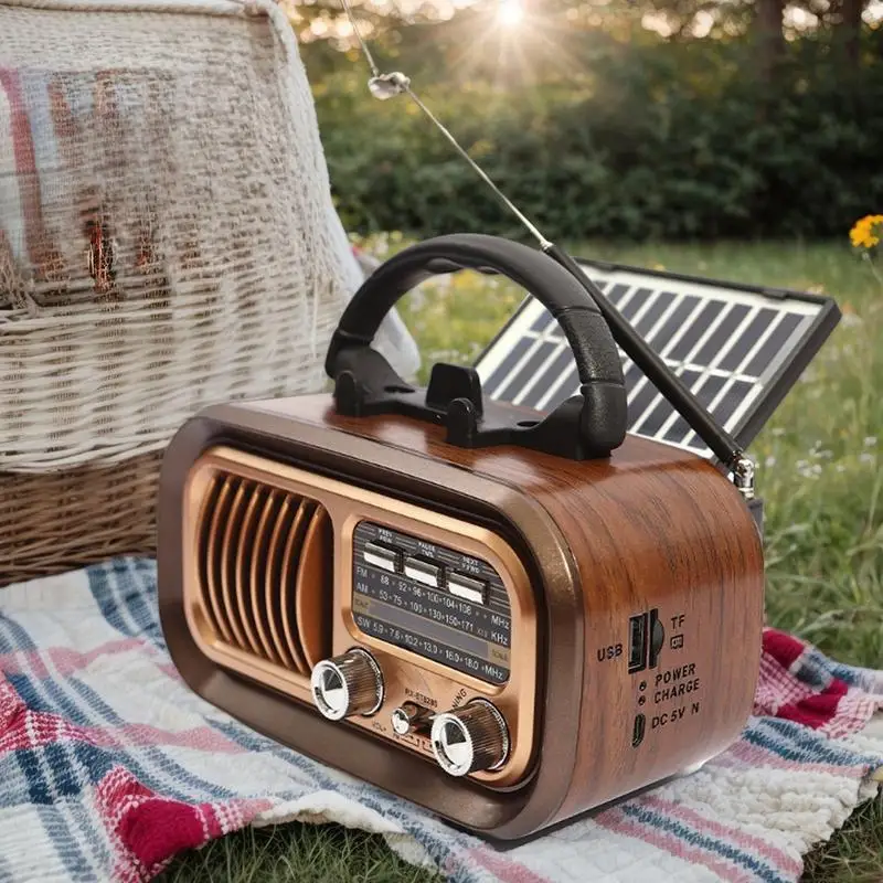 Solar Radio Flashlight Cell Phone Charger Portable AM FM SW Broadcasting Vintage Solar Radio With LED Light Functions For Hiking
Solar Radio Flashlight Cell Phone Charger Portable AM FM SW Broadcasting Vintage Solar Radio With LED Light Functions For Hiking