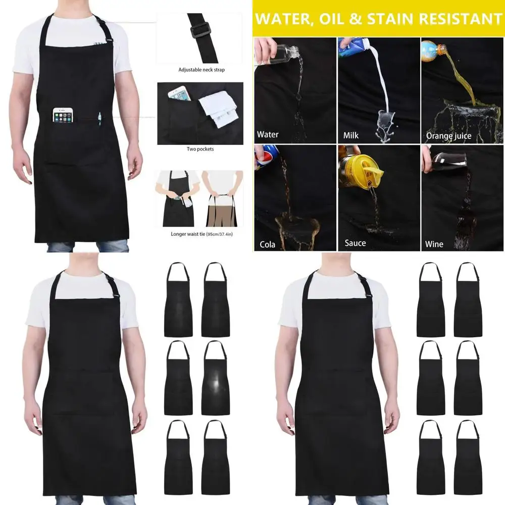 Большой фартук от шеф-повара 33x27 с 38 завязками на талии, 6 шт., черный, для мужчин и женщин — удобная посадка, прочный, легкий, 2 кармана
Большой фартук от шеф-повара 33x27 с 38 завязками на талии, 6 шт., черный, для мужчин и женщин — удобная посадка, прочный, легкий, 2 кармана