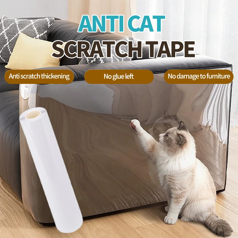 Cat Scratch Deterrent Tape Furniture Protector Sticker Transparent Self-Adhesive Pet Training Tape Anti Dog Scratch Door Sticker
Cat Scratch Deterrent Tape Furniture Protector Sticker Transparent Self-Adhesive Pet Training Tape Anti Dog Scratch Door Sticker
