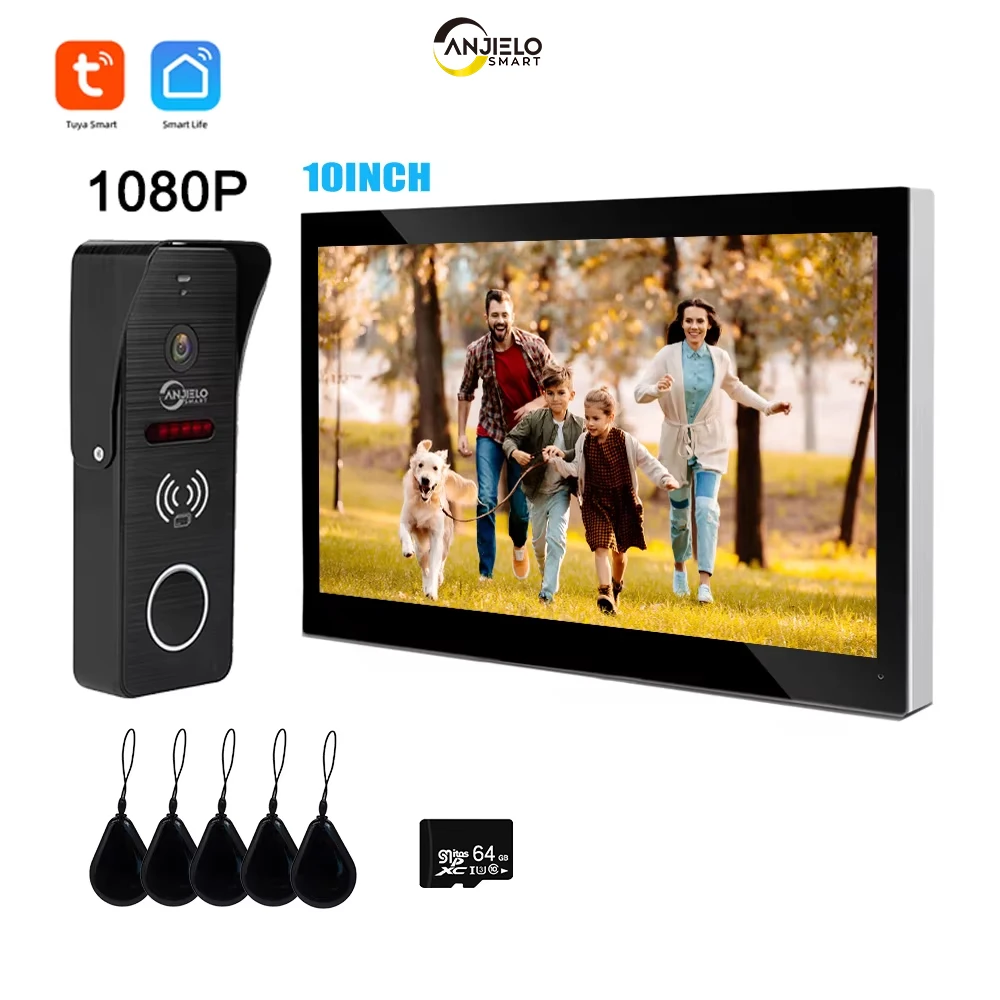 ANJIELO7/10 Inch Wifi Tuya Video IntercomResidential Entry Phone for Home Security DoorCamera 1080p Doorbell Interphone Private
ANJIELO7/10 Inch Wifi Tuya Video IntercomResidential Entry Phone for Home Security DoorCamera 1080p Doorbell Interphone Private