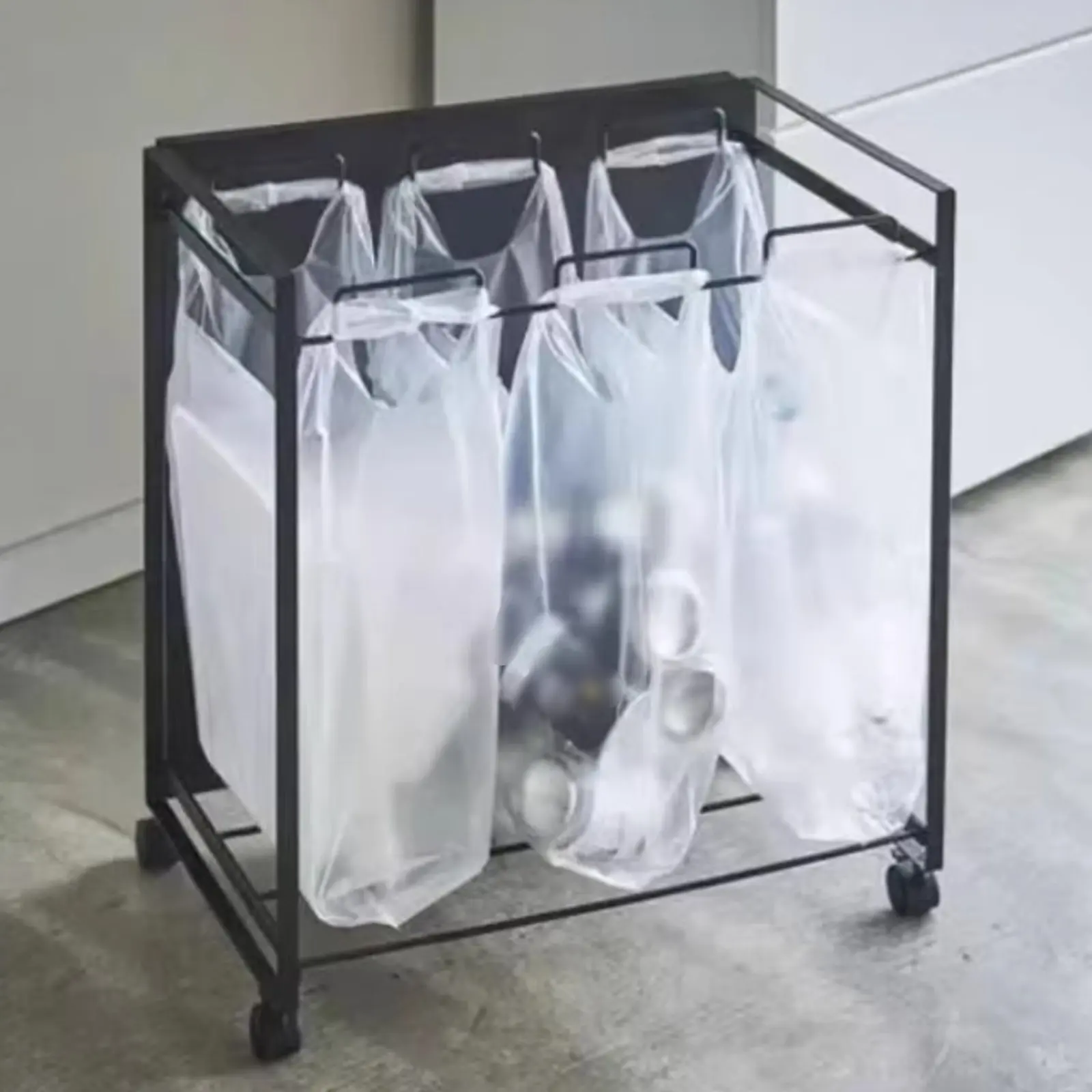 Trash Bag Holder Stand with Wheels Garbage Bag Holder Waste Paper Bin Rack Space Saving Trash Can Stand Easy to Clean for Office
Trash Bag Holder Stand with Wheels Garbage Bag Holder Waste Paper Bin Rack Space Saving Trash Can Stand Easy to Clean for Office