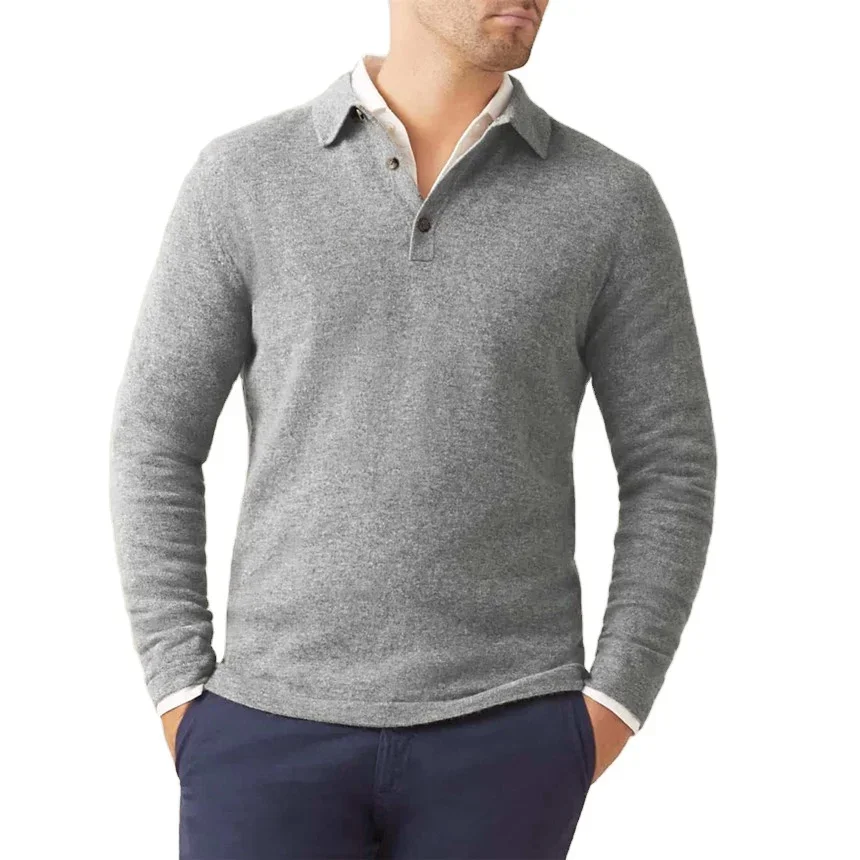 Customized casual style knitted polo cashmere pullover button cashmere pullover sweater for men
Customized casual style knitted polo cashmere pullover button cashmere pullover sweater for men