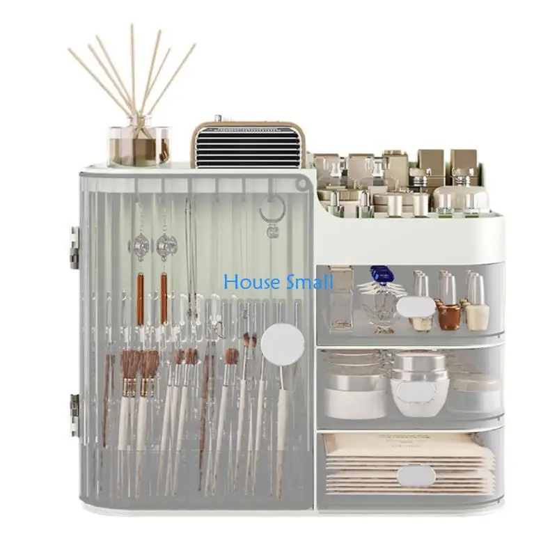 Dustproof Cosmetic Holder for Bathroom or Bedroom Use Multilayer Makeup Box Storage Container Vanity Table 203F
Dustproof Cosmetic Holder for Bathroom or Bedroom Use Multilayer Makeup Box Storage Container Vanity Table 203F
