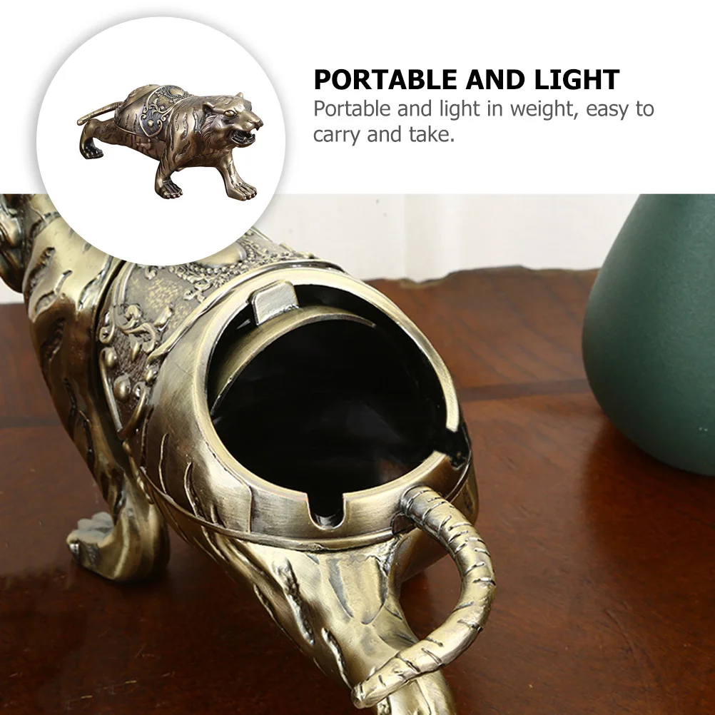 Tiger Shape Ashtray Adornment Zinc Alloy Safe Unique Design Home Office Decor Portable Lightweight Metal nament
Tiger Shape Ashtray Adornment Zinc Alloy Safe Unique Design Home Office Decor Portable Lightweight Metal nament