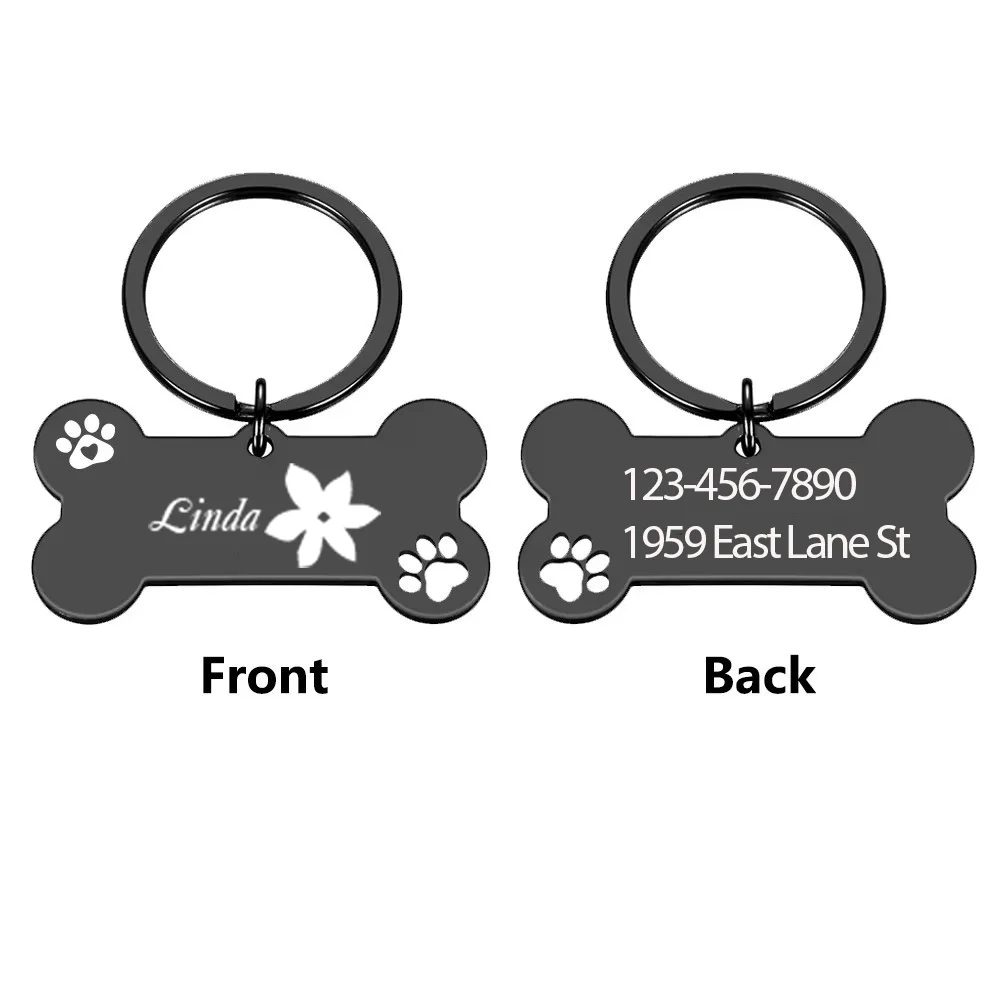 1 pc cool flower Custom Name Laser Engraving Dog Tag Dog Nameplate Engraved Pet Necklace Chain For Pets
1 pc cool flower Custom Name Laser Engraving Dog Tag Dog Nameplate Engraved Pet Necklace Chain For Pets