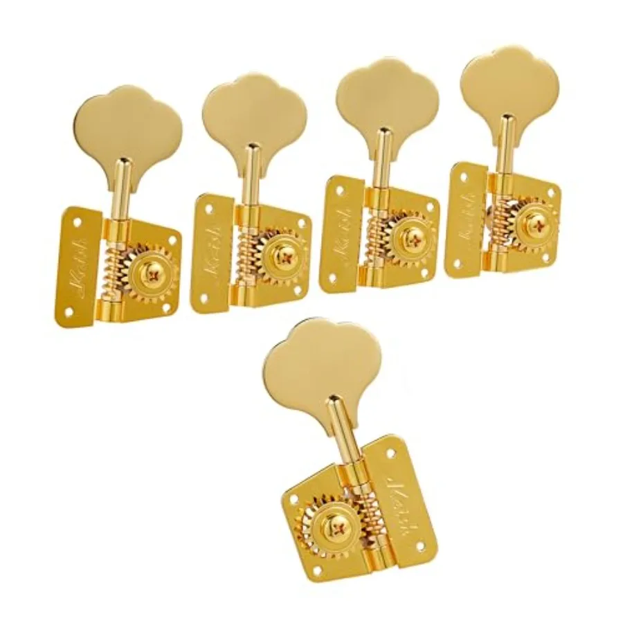 Vintage 70s cloverleaf bass tuners for JB Jazz Bass/PB Precision Bass, brass material, gold color, smooth vintage tuning stabil
Vintage 70s cloverleaf bass tuners for JB Jazz Bass/PB Precision Bass, brass material, gold color, smooth vintage tuning stabil