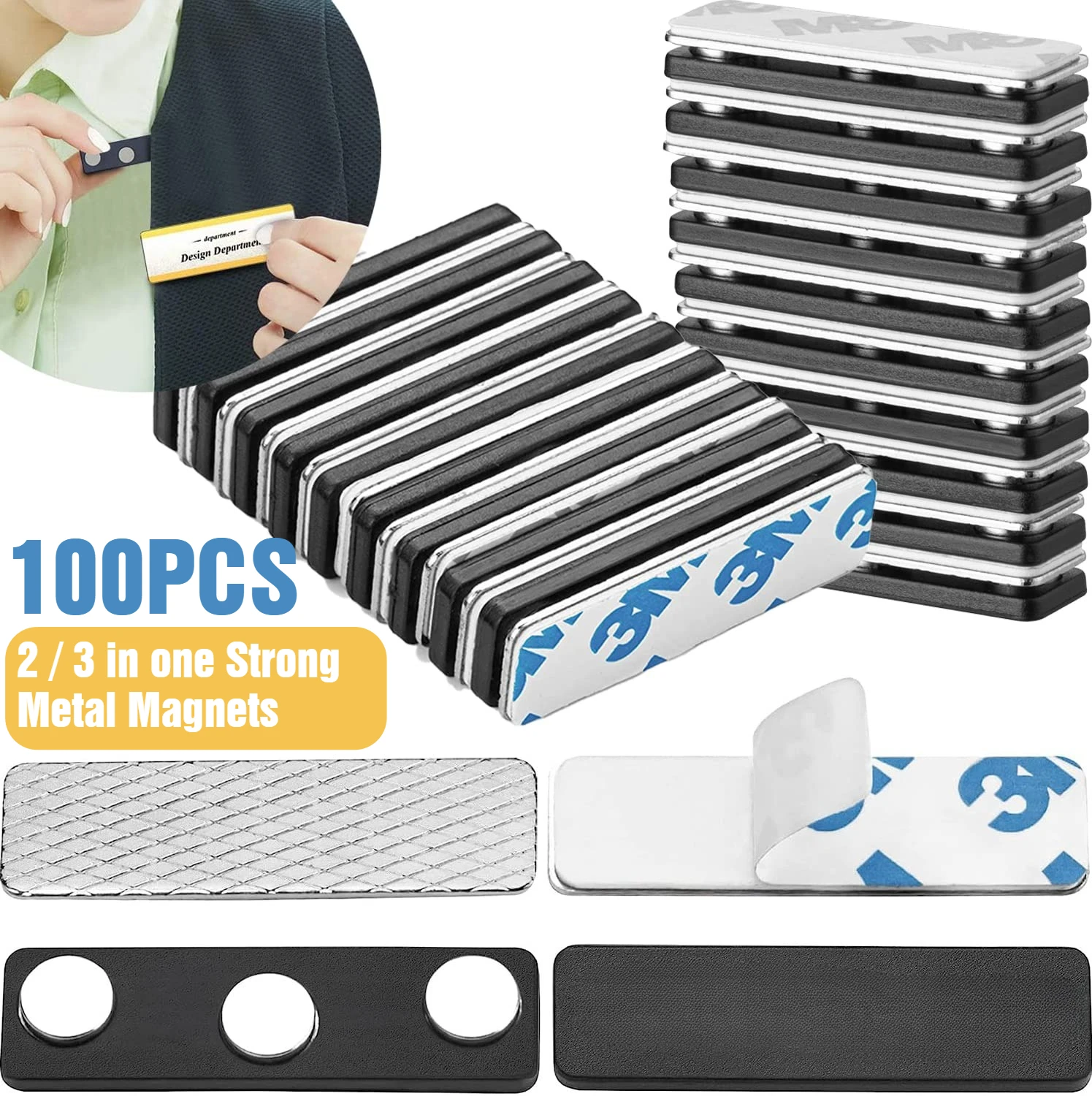 100PCS Magnetic Name Tag Holders with Extra-Strong Neodymium Magnets for Securely Attaching ID Badge Tags and Accessories Office
100PCS Magnetic Name Tag Holders with Extra-Strong Neodymium Magnets for Securely Attaching ID Badge Tags and Accessories Office
