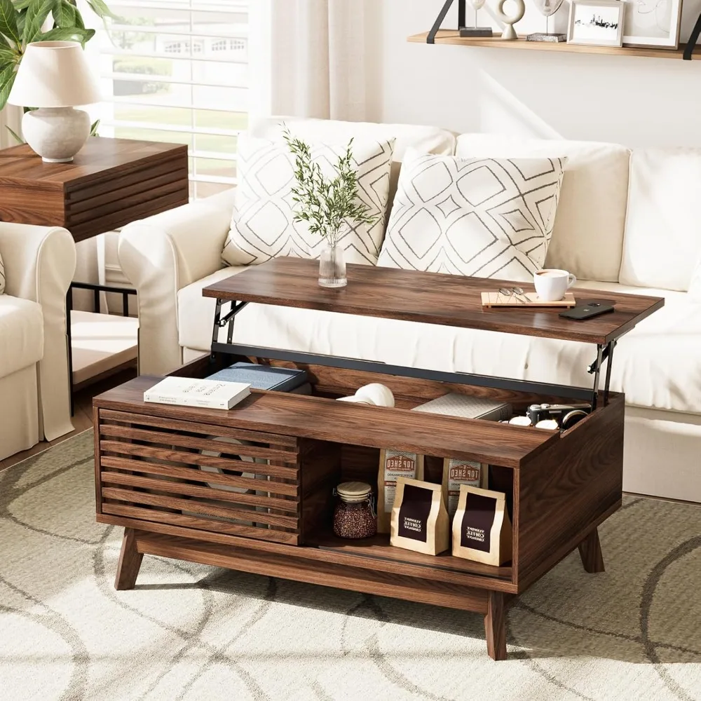 Lift Top Coffee Table, Mid Century Modern Coffee Table with Storage for Living Room, Walnut Coffee Tables with Sliding Fe
Lift Top Coffee Table, Mid Century Modern Coffee Table with Storage for Living Room, Walnut Coffee Tables with Sliding Fe