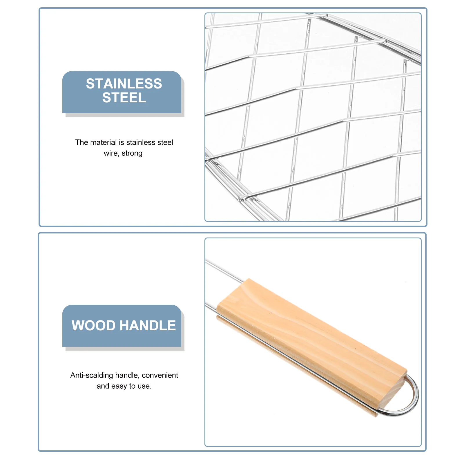 Grill Fish Clips Mesh Rack Barbecue Basket Stainless Steel Accessories Portable Camping Tool Vegetable Meat Holder
Grill Fish Clips Mesh Rack Barbecue Basket Stainless Steel Accessories Portable Camping Tool Vegetable Meat Holder