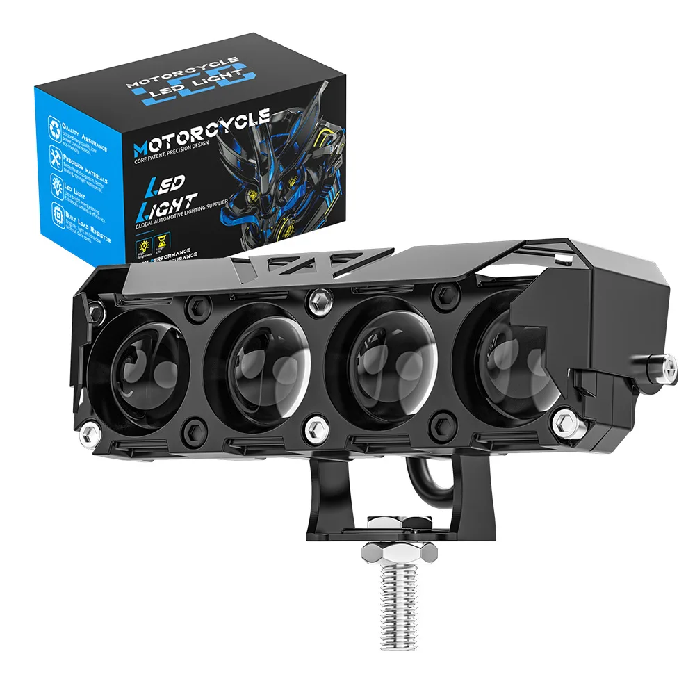 4-Eye motorcycle spotlights LED lights white yellow far and near light external electric motorcycle headlights headlights
4-Eye motorcycle spotlights LED lights white yellow far and near light external electric motorcycle headlights headlights