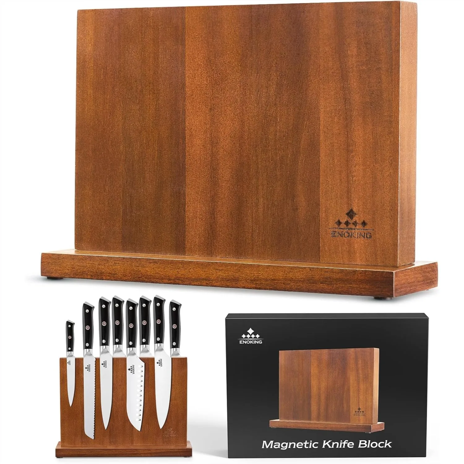 Magnetic Knife Block with Strong Enhanced Magnets, Universal Knife Holder Stand for Safe Storage, 12.5-In Acacia Wood Knife
Magnetic Knife Block with Strong Enhanced Magnets, Universal Knife Holder Stand for Safe Storage, 12.5-In Acacia Wood Knife