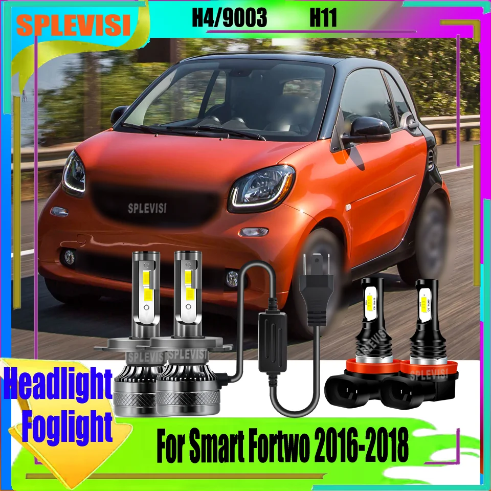 LED Headlight/Foglamp H4/H11 Waterproof Design for Reliable Night Visibility Easy Installation For Smart Fortwo 2016 2017 2018 
LED Headlight/Foglamp H4/H11 Waterproof Design for Reliable Night Visibility Easy Installation For Smart Fortwo 2016 2017 2018