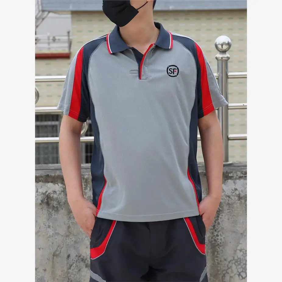 New Summer Short Sleeve Work Uniform Grey Delivery Man Shirt Retro Style Fast Delivery Crew Top Quality Polyester Fabric
New Summer Short Sleeve Work Uniform Grey Delivery Man Shirt Retro Style Fast Delivery Crew Top Quality Polyester Fabric