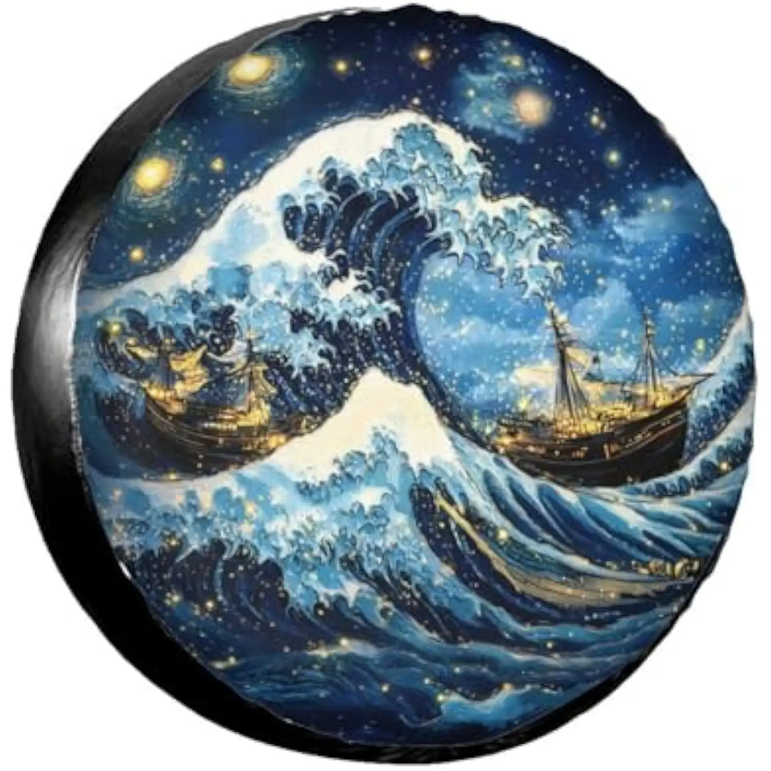 Starry Night Wave Ships Spare Tire Cover Waterproof Universal Fit for RV SUV Truck Camper Wheel Protector
Starry Night Wave Ships Spare Tire Cover Waterproof Universal Fit for RV SUV Truck Camper Wheel Protector