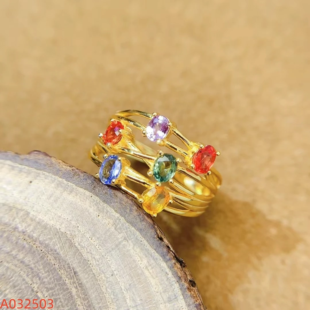 KJJEAXCMY Women's Natural Colorful Sapphire Ring S925 Sterling Silver Plated High Clarity Gems Inlay Jewelry for All Seasons
KJJEAXCMY Women's Natural Colorful Sapphire Ring S925 Sterling Silver Plated High Clarity Gems Inlay Jewelry for All Seasons