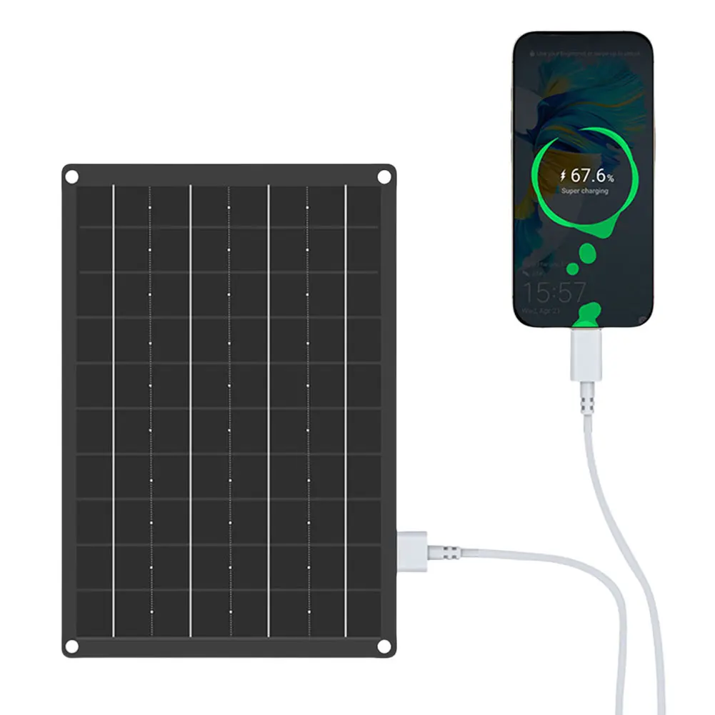 USB Solar Panel Charger 18V 10W Mini Solar Panel Lightweight Solar Phone Charger Waterproof Solar Panel for Camping Hiking
USB Solar Panel Charger 18V 10W Mini Solar Panel Lightweight Solar Phone Charger Waterproof Solar Panel for Camping Hiking