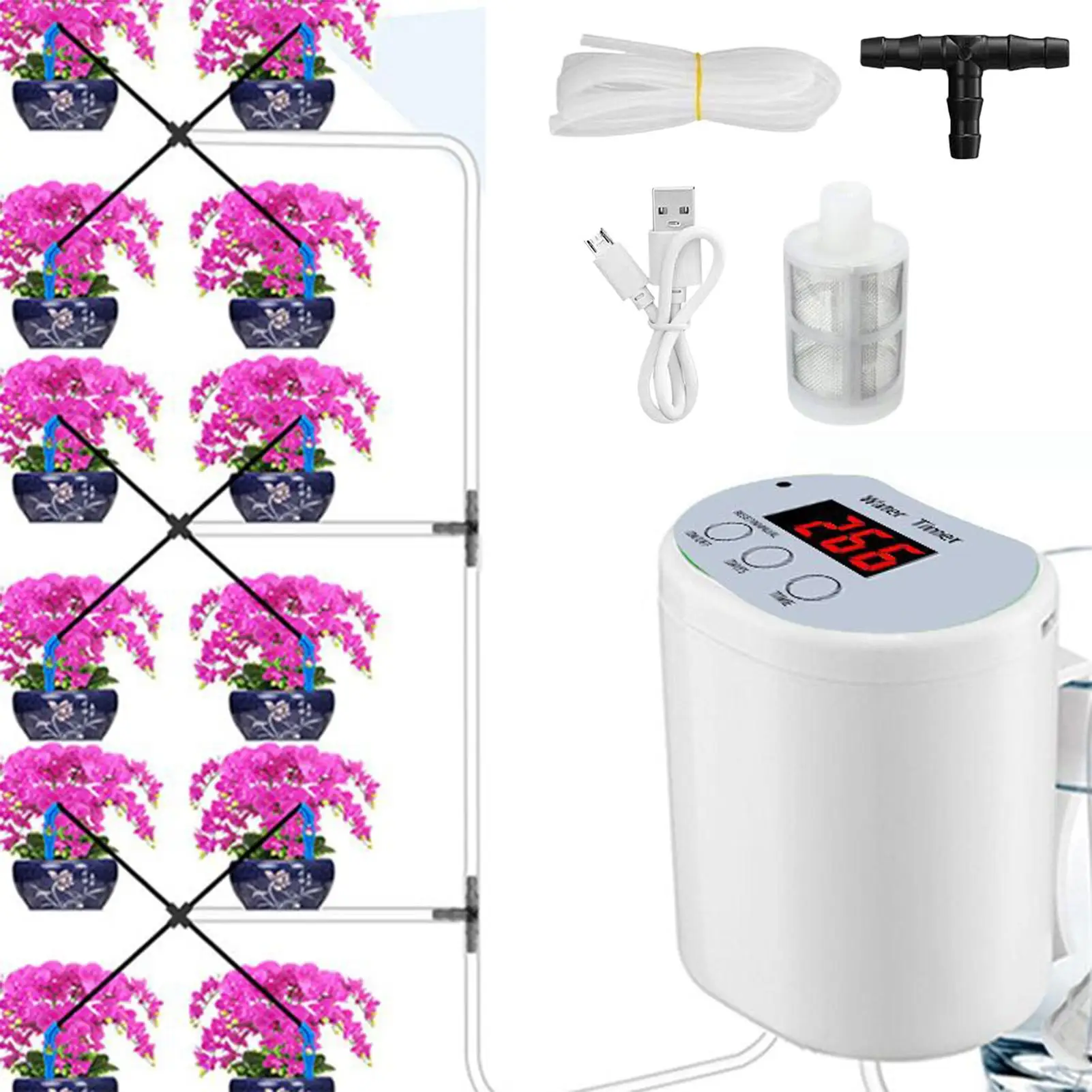 Auto Plant Waterer Indoor Self-Watering System Devices For Plant Intelligent Power-Off Protection Gardening Houseplants Waterer
Auto Plant Waterer Indoor Self-Watering System Devices For Plant Intelligent Power-Off Protection Gardening Houseplants Waterer