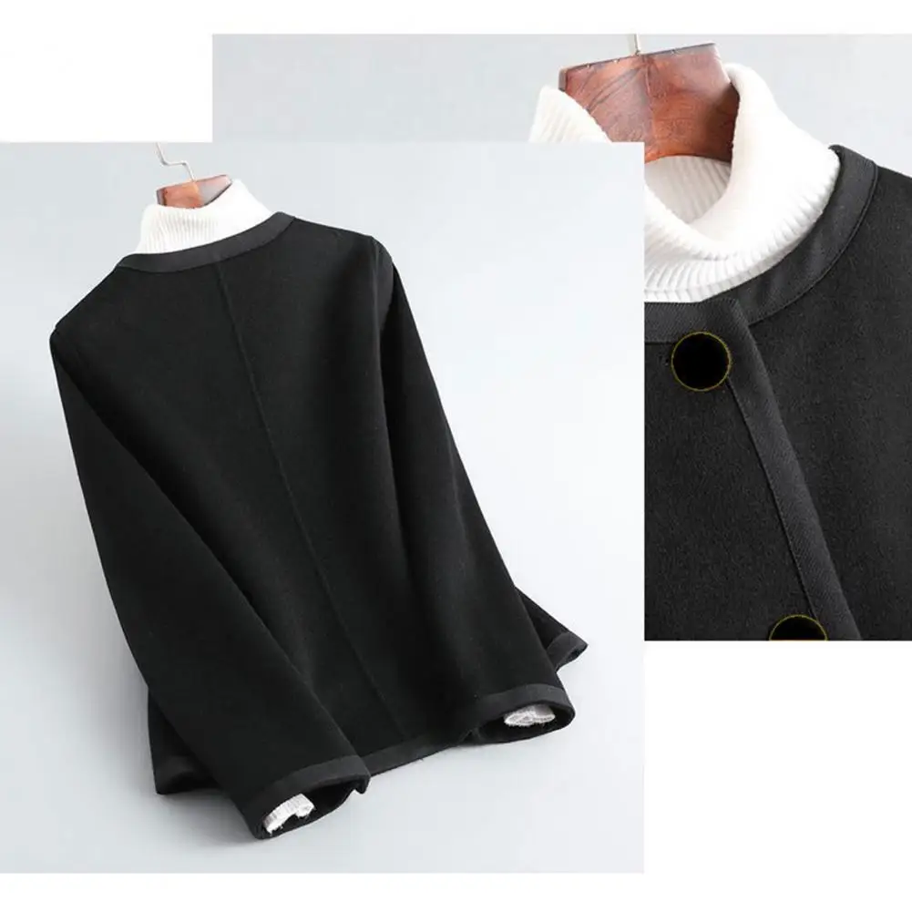 Style Jacket Stylish Color Matching Knitted Jacket for Women Round Neck Single-breasted Coat with Button Decor Fall Winter Long
Style Jacket Stylish Color Matching Knitted Jacket for Women Round Neck Single-breasted Coat with Button Decor Fall Winter Long