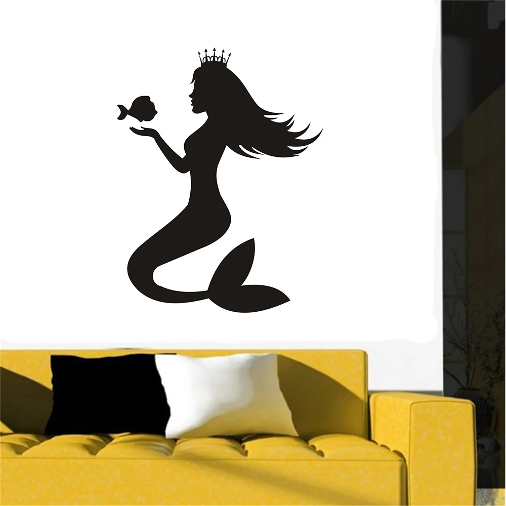 Nursery Princess Mermaid Wall Decal Art Decor Sticker Vinyl wall decal for Living room Bedroom girls room
Nursery Princess Mermaid Wall Decal Art Decor Sticker Vinyl wall decal for Living room Bedroom girls room